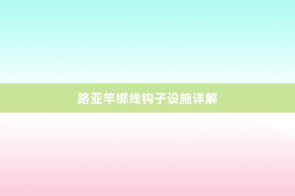 路亚竿绑线钩子设施详解